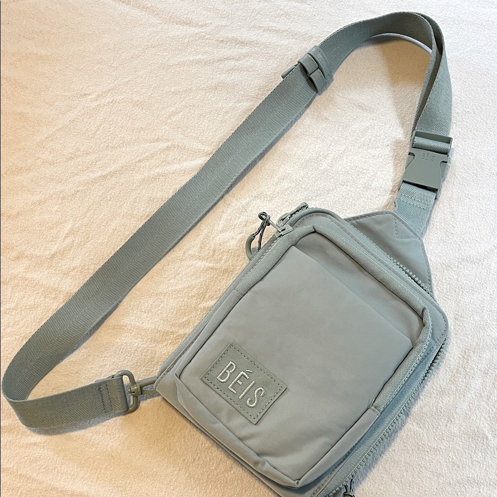 BEIS Slate Gray Belt Bag